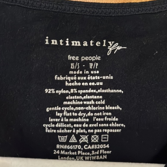 Free People black high neck cropped tank top. Women’s XS/S Stretchy! - Picture 2 of 3